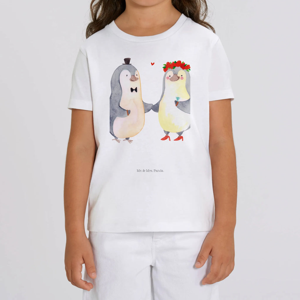 Organic Kinder T-Shirt Pinguin Heirat Kinder T-Shirt Mädchen, Kinder T-Shirt Jungen, Kinder T-Shirt, Partner, Liebe, Heiratsantrag, Hocheitstag, Freund, Ehemann, Liebesgeschenk, Heiraten, Ehefrau, Jahrestag, Verlobung, Freundin