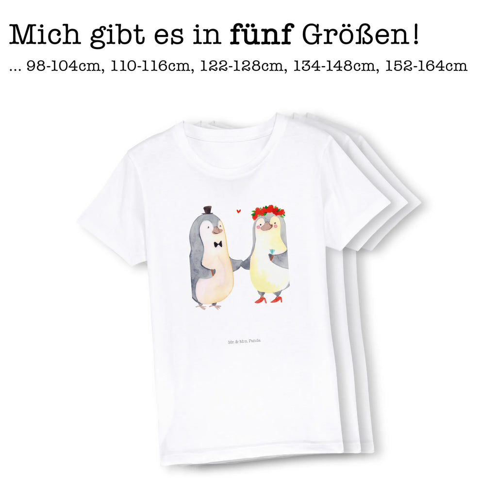 Organic Kinder T-Shirt Pinguin Heirat Kinder T-Shirt Mädchen, Kinder T-Shirt Jungen, Kinder T-Shirt, Partner, Liebe, Heiratsantrag, Hocheitstag, Freund, Ehemann, Liebesgeschenk, Heiraten, Ehefrau, Jahrestag, Verlobung, Freundin