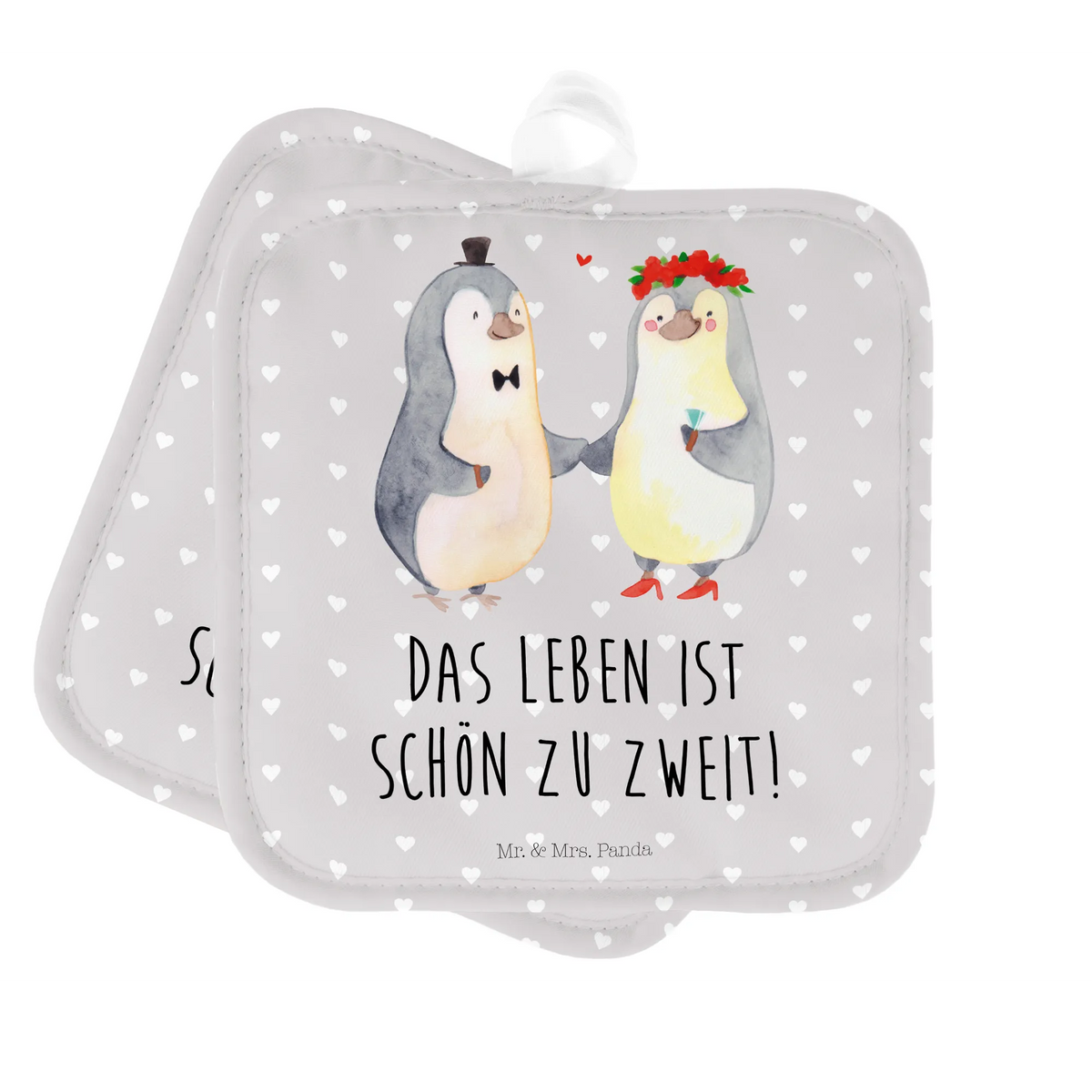 Pot holder Penguins getting married Topflappen Set, Kochlappen, Zwei Topflappen, Topflappenset, Doppel Topflappen, Topfuntersetzer, topfhalter, Topflappen, Ofenlappen, 2er Set Topflappen, Topflappen im Doppelpack, Topflappen 2er Set, Verlobung, Freund, Heiraten, Partner, Heiratsantrag, Liebesgeschenk, Hocheitstag, Ehemann, Freundin, Ehefrau, Jahrestag, Liebe
