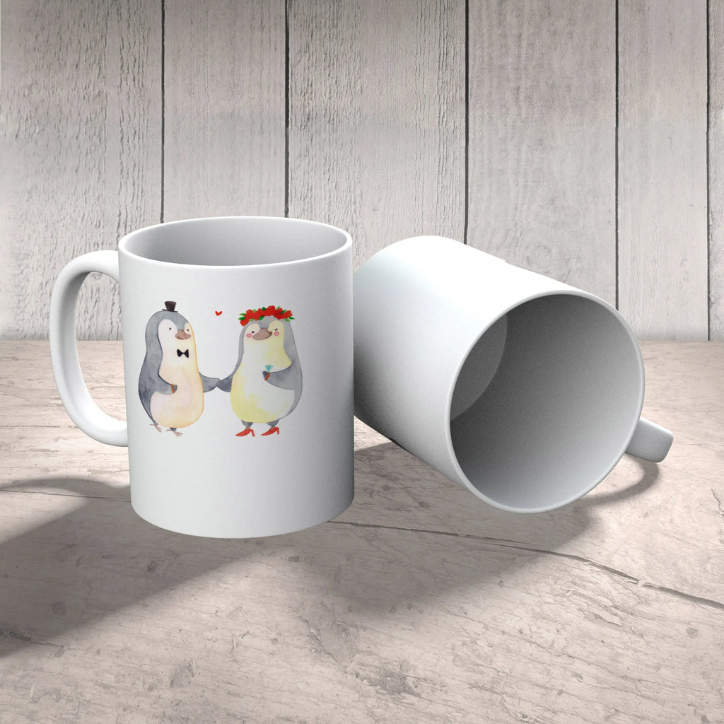 Child's mug Penguins getting married plastic cup, kindergarten, drinking cup, coffee cup, camping mug, mug, Love, Loving, Two, Together, Marriage, Engagement, Proposal of marriage, Love gift, gift for her, gift for him, anniversary gift