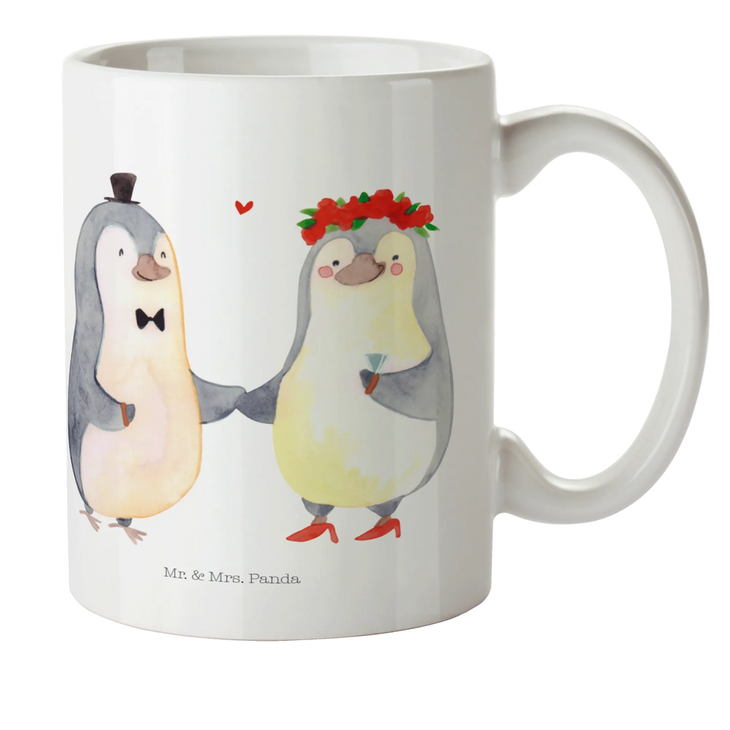 Child's mug Penguins getting married plastic cup, kindergarten, drinking cup, coffee cup, camping mug, mug, Love, Loving, Two, Together, Marriage, Engagement, Proposal of marriage, Love gift, gift for her, gift for him, anniversary gift