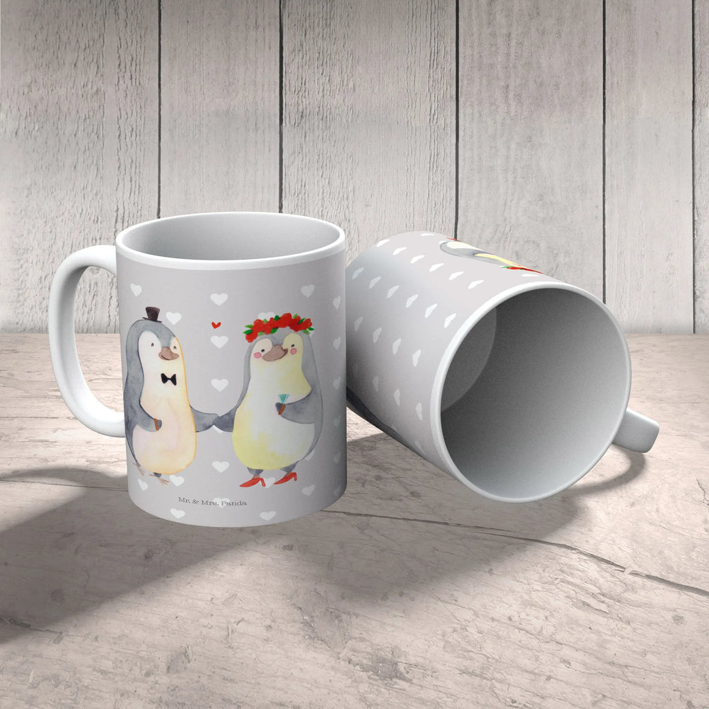 Child's mug Penguins getting married plastic cup, kindergarten, drinking cup, coffee cup, camping mug, mug, Love, Loving, Two, Together, Marriage, Engagement, Proposal of marriage, Love gift, gift for her, gift for him, anniversary gift