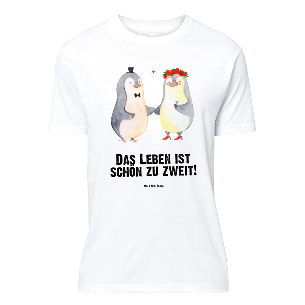 T-Shirt Standard Pinguin Heirat Nachthemd, Lustiges T-Shirt, Jubiläum, Junggesellenabschied, Party, Damen, Shirt, T-Shirt, Schlafshirt, Tshirt, T-Shirt mit Spruch, Herrn, Sprüche, Frauen, Männer, Geburstag, Liebe, Partner, Freund, Freundin, Ehemann, Ehefrau, Heiraten, Verlobung, Heiratsantrag, Liebesgeschenk, Jahrestag, Hocheitstag