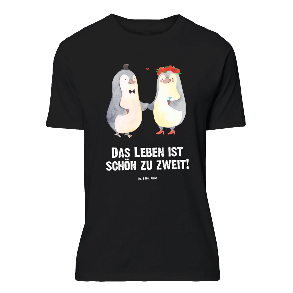 T-Shirt Standard Pinguin Heirat Nachthemd, Lustiges T-Shirt, Jubiläum, Junggesellenabschied, Party, Damen, Shirt, T-Shirt, Schlafshirt, Tshirt, T-Shirt mit Spruch, Herrn, Sprüche, Frauen, Männer, Geburstag, Liebe, Partner, Freund, Freundin, Ehemann, Ehefrau, Heiraten, Verlobung, Heiratsantrag, Liebesgeschenk, Jahrestag, Hocheitstag