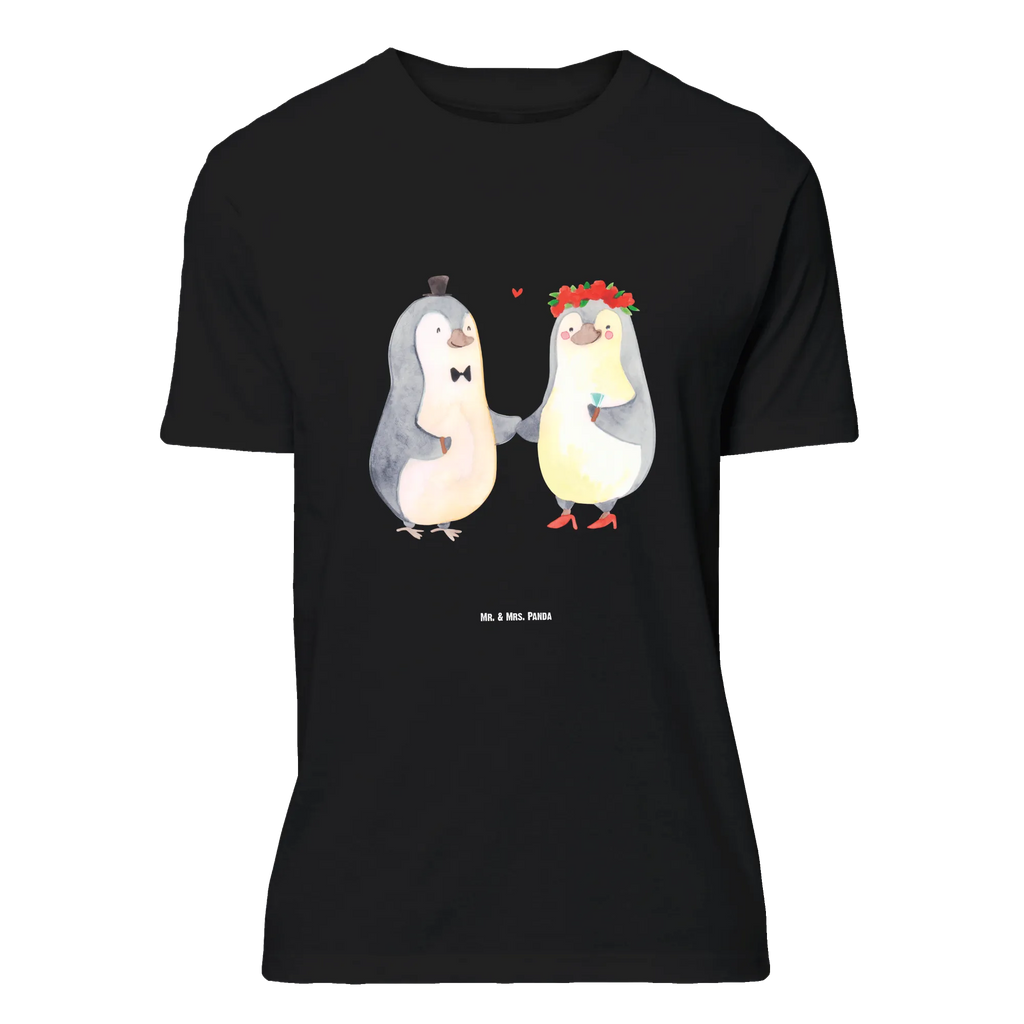 T-Shirt Standard Pinguin Heirat Nachthemd, Lustiges T-Shirt, Jubiläum, Junggesellenabschied, Party, Damen, Shirt, T-Shirt, Schlafshirt, Tshirt, T-Shirt mit Spruch, Herrn, Sprüche, Frauen, Männer, Geburstag, Liebe, Partner, Freund, Freundin, Ehemann, Ehefrau, Heiraten, Verlobung, Heiratsantrag, Liebesgeschenk, Jahrestag, Hocheitstag