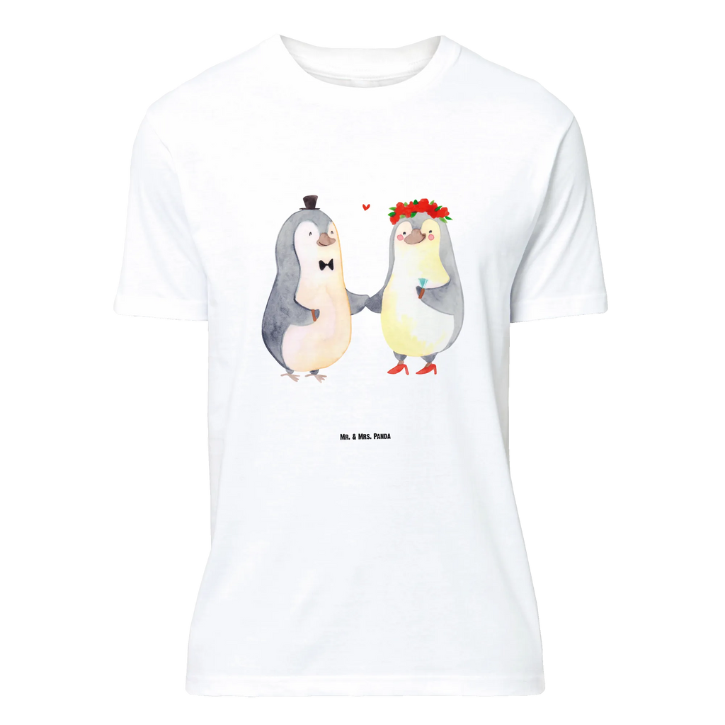 T-Shirt Standard Pinguin Heirat Nachthemd, Lustiges T-Shirt, Jubiläum, Junggesellenabschied, Party, Damen, Shirt, T-Shirt, Schlafshirt, Tshirt, T-Shirt mit Spruch, Herrn, Sprüche, Frauen, Männer, Geburstag, Liebe, Partner, Freund, Freundin, Ehemann, Ehefrau, Heiraten, Verlobung, Heiratsantrag, Liebesgeschenk, Jahrestag, Hocheitstag