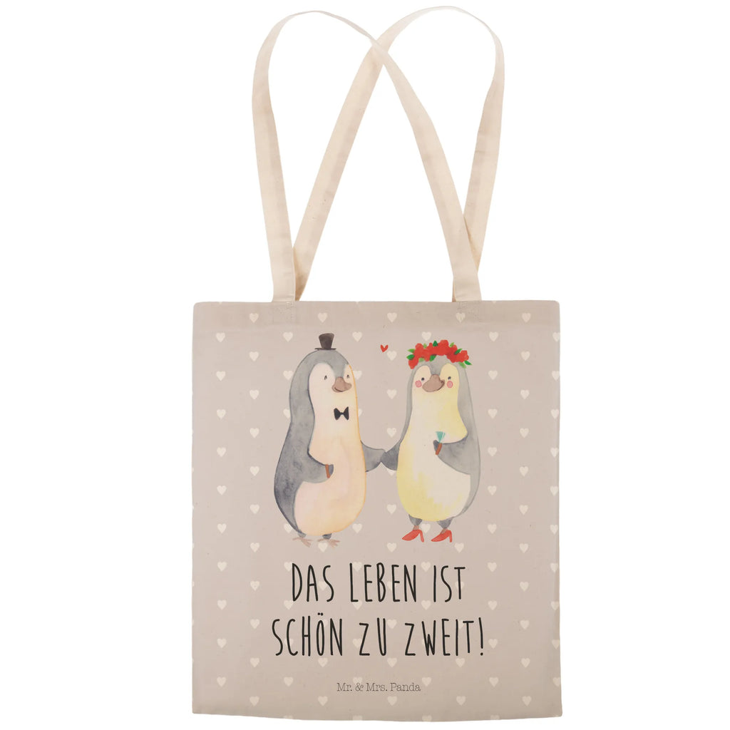 Einkaufstasche Pinguin Heirat Schultertasche, Stofftaschen, Stoffeinkaufstaschen, Einkaufstasche, Stofftragetasche, shopping bag, Tüte, Stofftasche, Tragetaschen, taschen shopper, Umhängetasche, Einkaufsbeutel, Einkaufstaschen, Beutel, Alltagstasche, Beutel Tasche, Freizeittasche, stoffshopper, markttasche, Strandtasche, cityshopper, Shopper, Stoffbeutel, Freundin, Freund, Liebe, Liebesgeschenk, Jahrestag, Verlobung, Partner, Ehemann, Ehefrau, Heiraten, Heiratsantrag, Hocheitstag