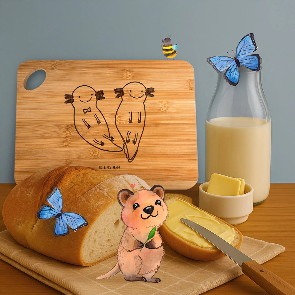 Bambus - deska do krojenia Axolotl Przyjaciółka Axolotl, Molch