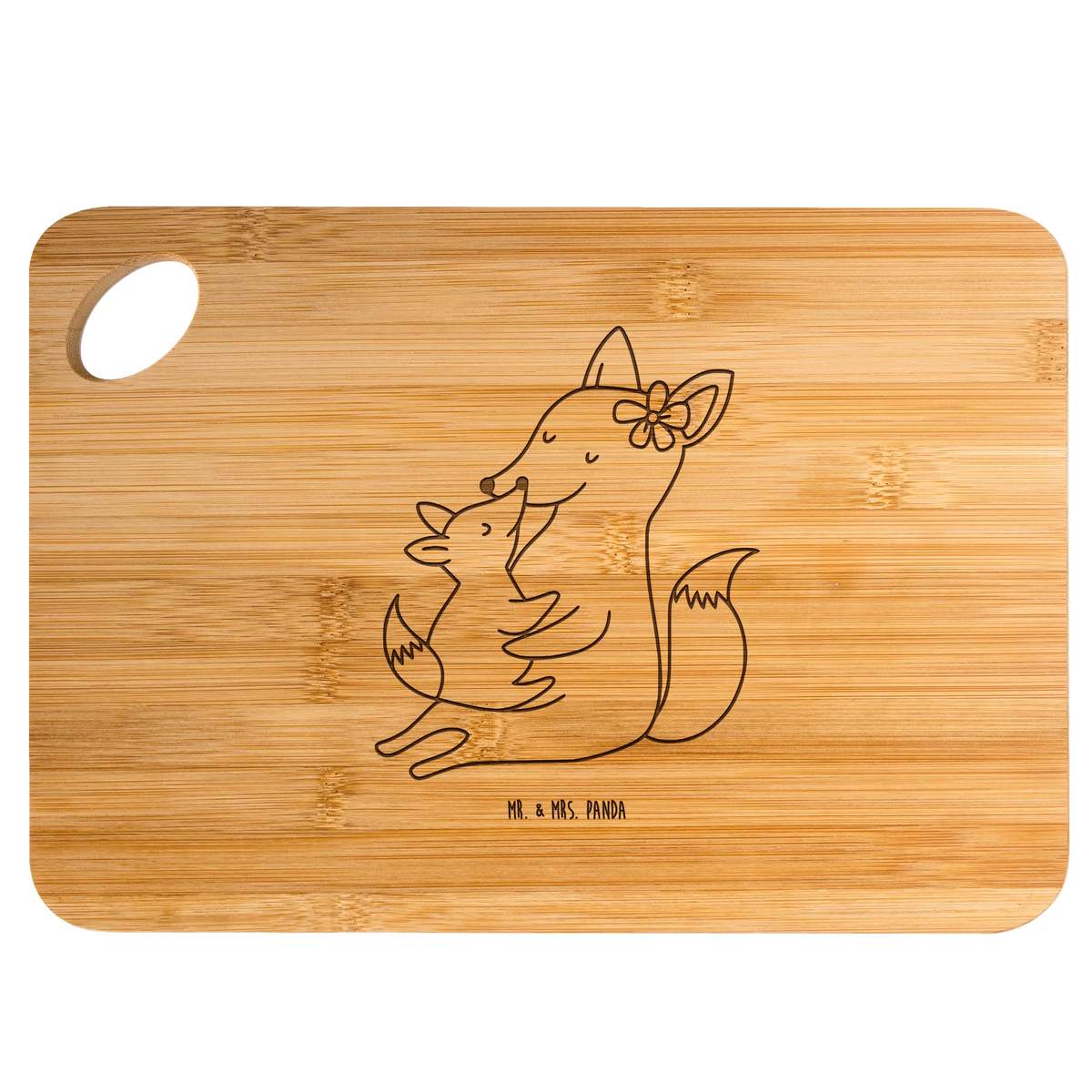 Bamboo chopping board Fox mummy