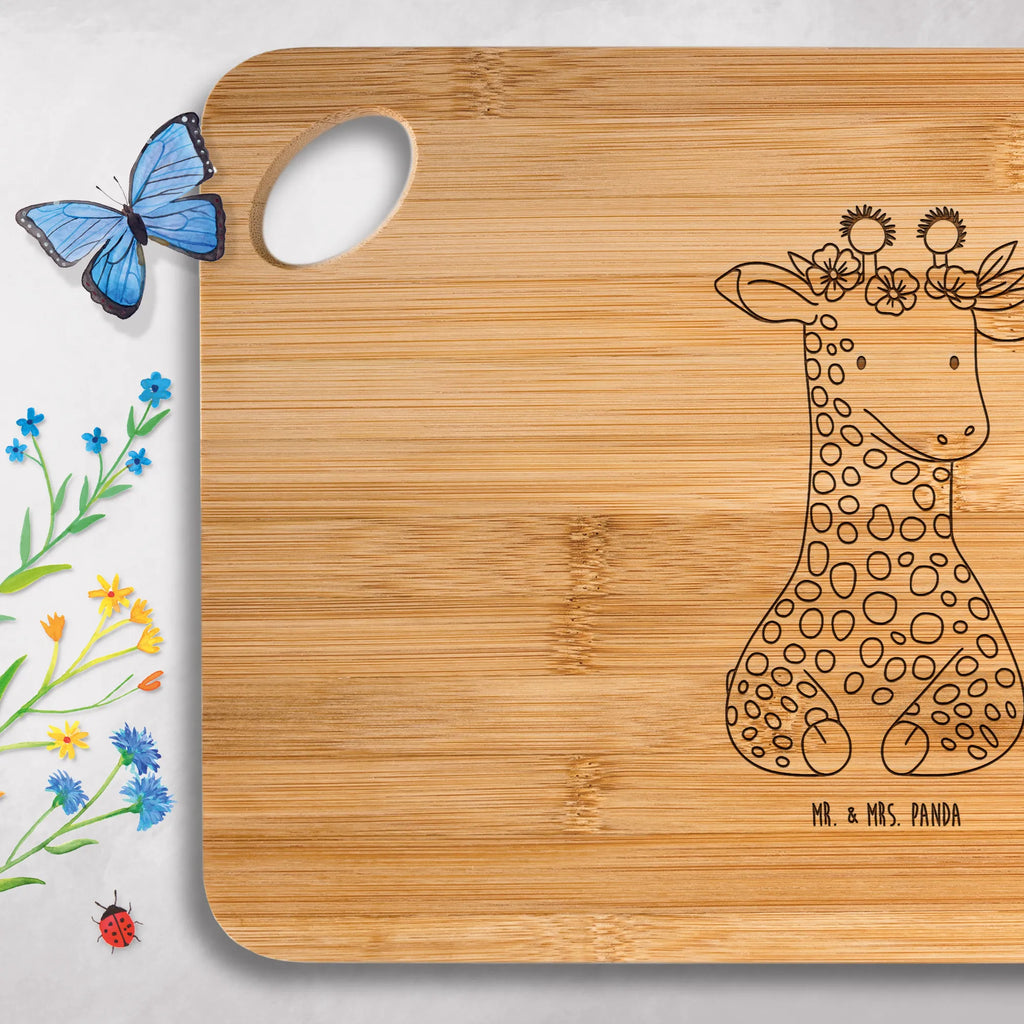 Holzbrettchen Giraffe Blumenkranz Holzbrettchen, Küchenbrett, Frühstücksbrett, Servierbrett, Schneidebrett, Hackbrett, Brett, Holzbrett, Afrika, Wildtiere, Blumenkranz, Freundin, Abenteurer, Selbstliebe, Giraffe
