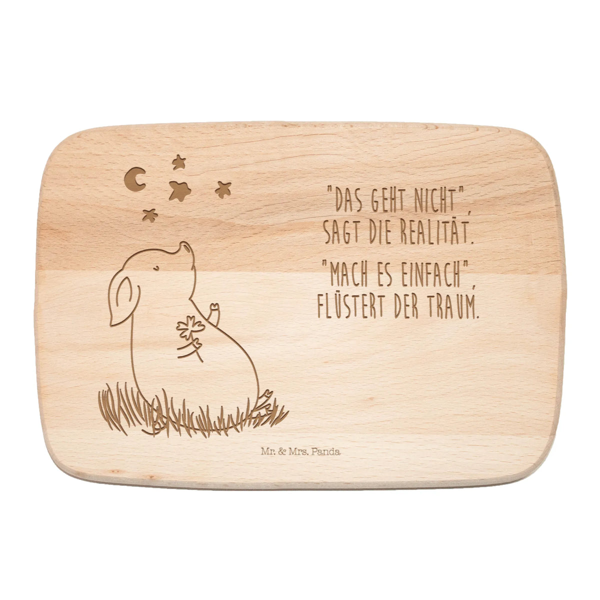 Serving board Pig Luck card, gift ideas, gifts, small animals, cute, cute animal motives, hand drawn, funny sayings, good mood, special gifts, animal lover, stars, lucky charm, piglet, asterisks, Lucky bastard. Luck, goals