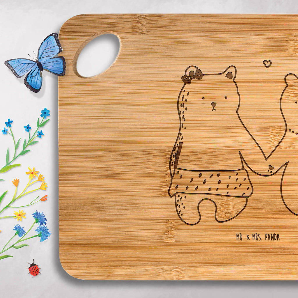 Bamboo chopping board bear Girlfriend Servierbrett, Holzbrettchen, Brett, Küchenbrett, Holzbrett, Schneidebrett, Frühstücksbrett, Hackbrett, Bär, Teddy, Teddybär, Bär Freundin Beste Freund Liebe Liebesbeweis Verliebt Kumpel Kumpeliene