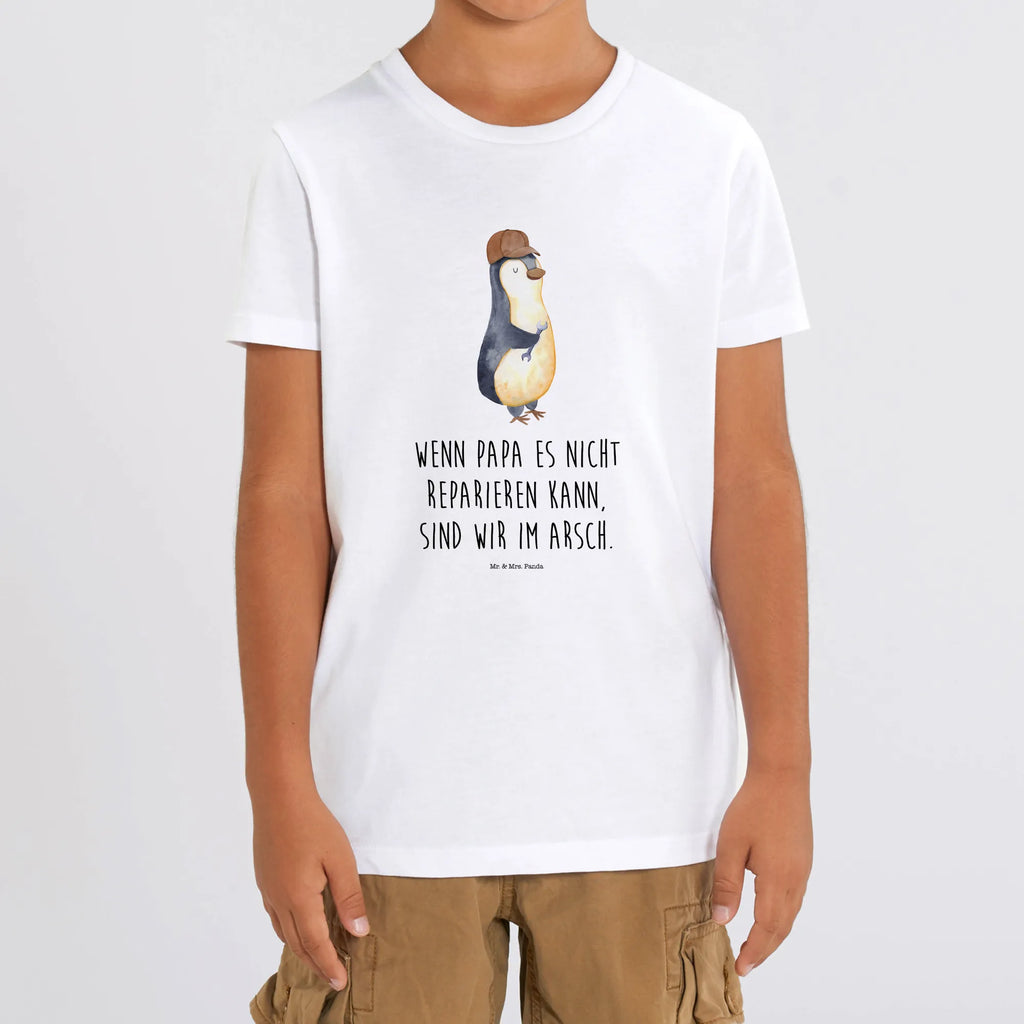 Organic Kids T-Shirt If Daddy can't fix it, we're screwed. Kinder T-Shirt Jungen, Kinder T-Shirt Mädchen, Kinder T-Shirt, Vatertag, Oma, Familie, Bruder, Schwester, Mama, Muttertag, Opa, Papa, Bester Papa Der Welt, Geschenk Papa, Vater