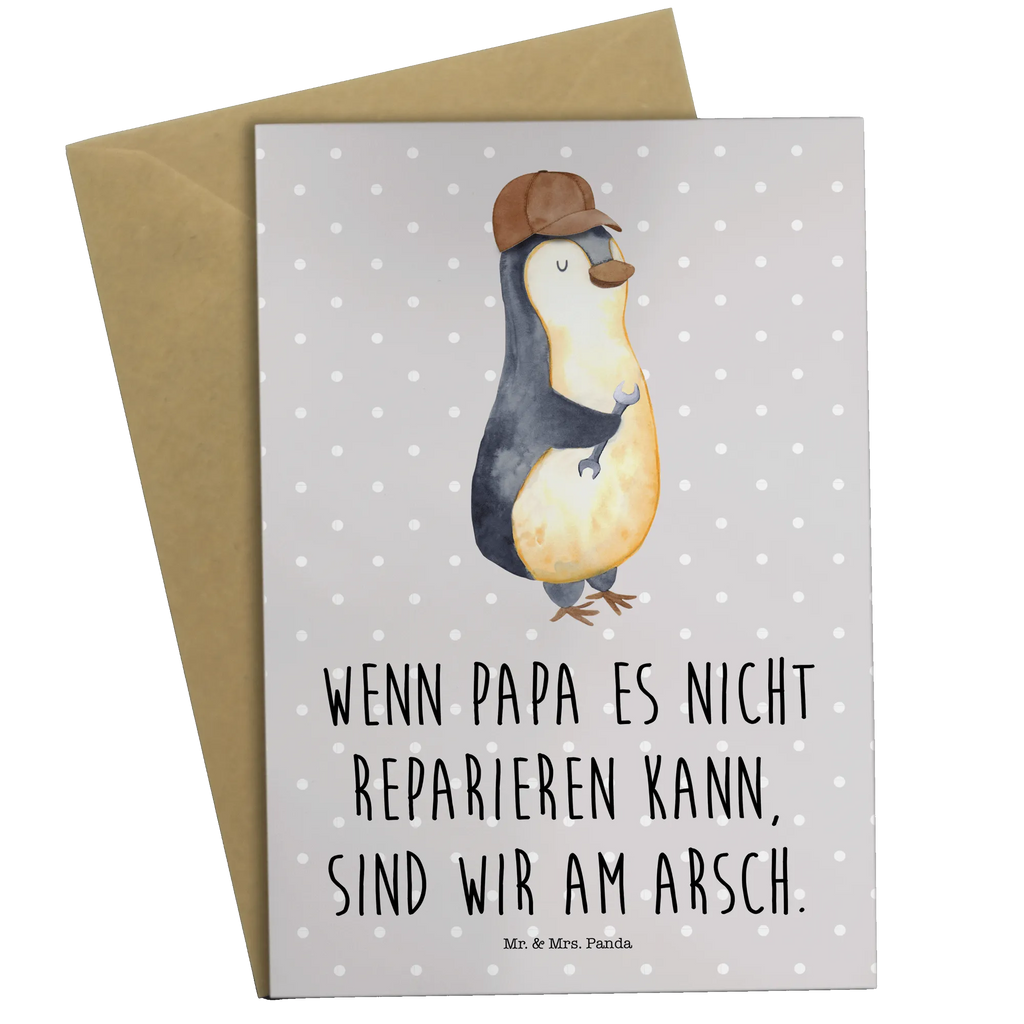 Grußkarte Wenn Papa es nicht reparieren kann, sind wir am Arsch Grußkarte, Einladungskarte, Klappkarte, Hochzeitskarte, Geburtstagskarte, Ansichtskarten, Karte, Glückwunschkarte, Familie, Vatertag, Muttertag, Bruder, Schwester, Mama, Papa, Oma, Opa, Bester Papa der Welt, Vater, Geschenk Papa