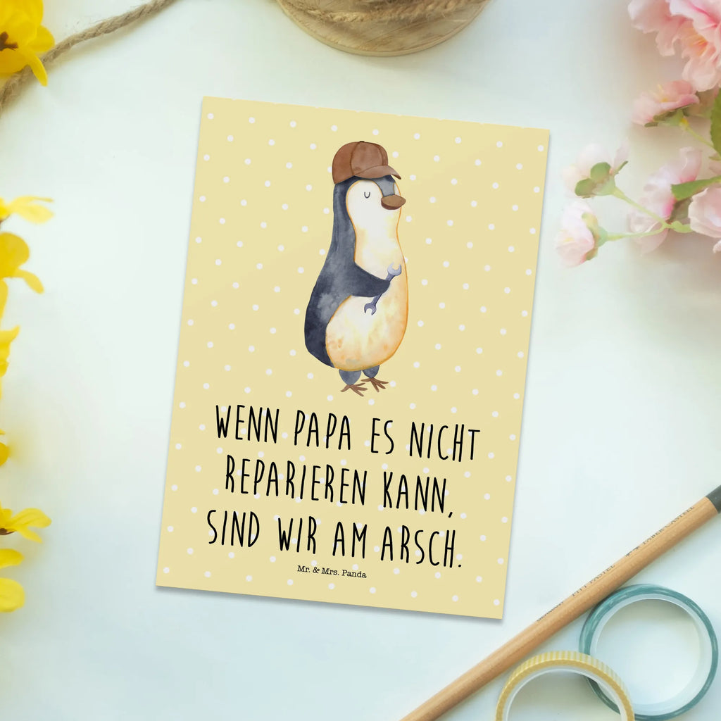 Postkarte Wenn Papa es nicht reparieren kann, sind wir am Arsch bildkarte, einzelkarte, Kunstkarten, Designkarte, Fotokarte, Ansichtskarten, Postkarten, Postkarte, spruchkarte, Ansichtskarte, Grußkarte, kunstkarte, Motivkarte, Bruder, Familie, Muttertag, Papa, Schwester, Mama, Vatertag, Opa, Oma, Vater, Bester Papa Der Welt, Geschenk Papa