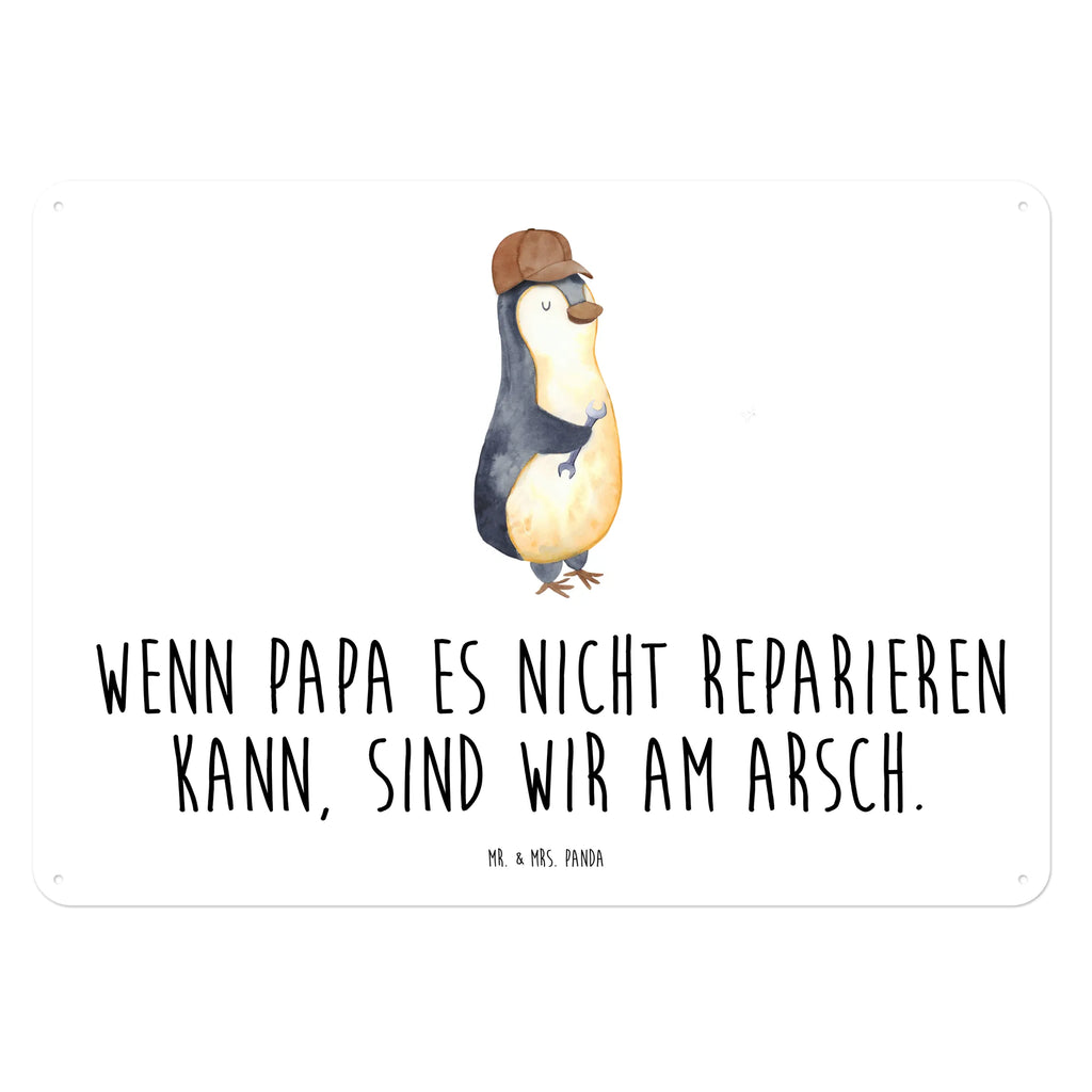 Tin sign If Daddy can't fix it, we're screwed. Blechschild, Metallschild, Geschenk Schild, Schild, Magnet-Metall-Schild, Deko Schild, Wandschild, Wand-Dekoration, Türschild, Familie, Vatertag, Muttertag, Bruder, Schwester, Mama, Papa, Oma, Opa, Vater, Geschenk Papa, Bester Papa der Welt