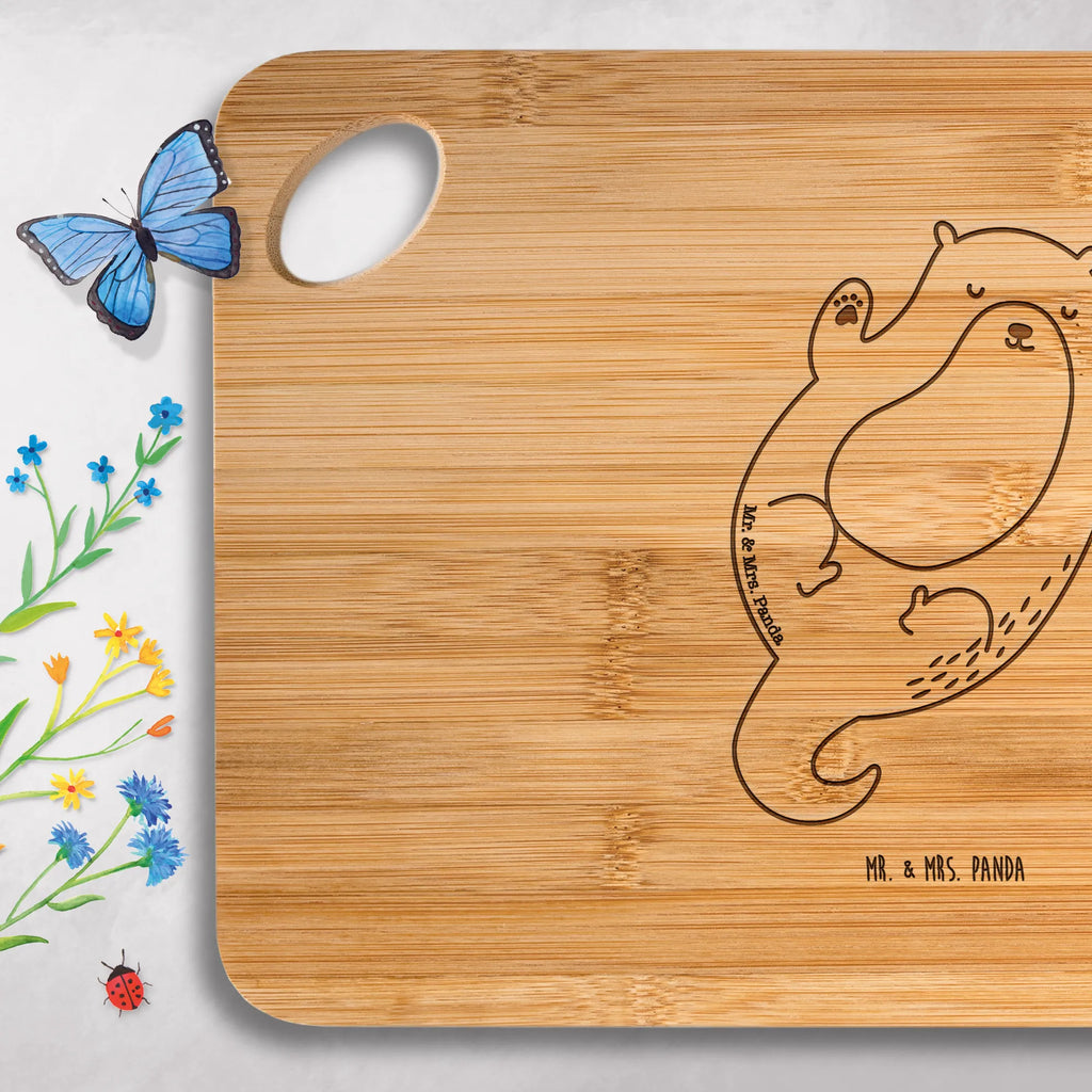 Bamboo chopping board otter Embrace carving board, cutting block, solid, slices, wood, bamboo, robust, board, nature, cutting board, engraving, kitchen board, kitchen, dulcimer, breakfast, breakfast board, otter, marten, sea otter, European otter, water mammal, aquatic animal, baby otter, predator, water, otter gifts, animal lover, gift ideas for animal lovers, animal, mammal, water animal, gifts for people in love, Otter Sea Otter Lake Otter