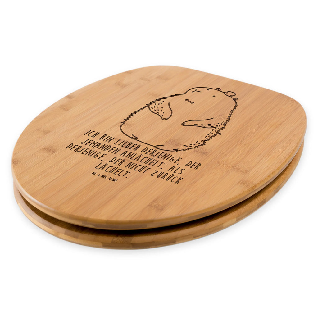 Toilet seat Groundhog bamboo, toilet seat, engraving, furniture, bath, nature, toilet, gift, bathroom, wood, toilet cover, seat, toilet lid, small animals, cute, funny, cute animal motives, hand drawn, small world, funny sayings, good mood, happy, gifts, gift ideas, special gifts, animal lover, card, respect, friendliness, etiquette, decency, Groundhog, cheerfulness