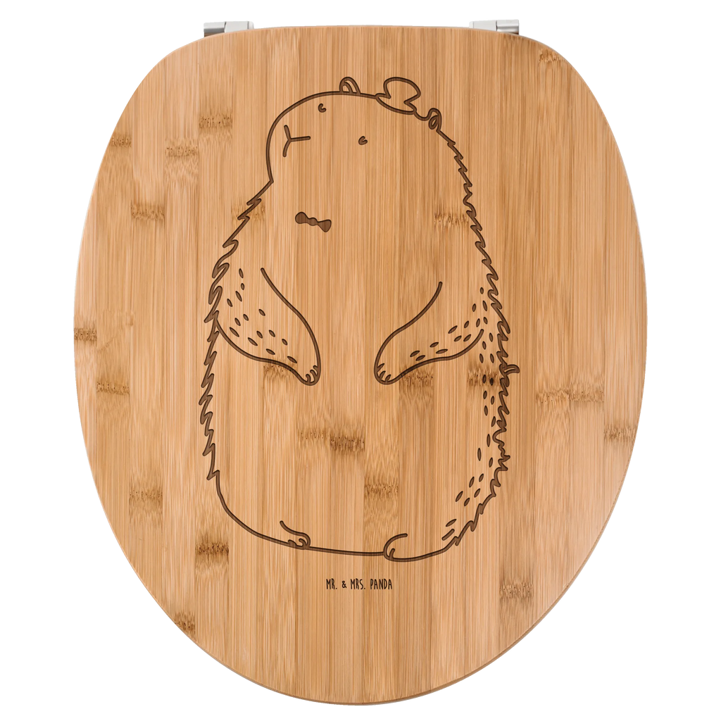 Toilet seat Groundhog bamboo, toilet seat, engraving, furniture, bath, nature, toilet, gift, bathroom, wood, toilet cover, seat, toilet lid, small animals, cute, funny, cute animal motives, hand drawn, small world, funny sayings, good mood, happy, gifts, gift ideas, special gifts, animal lover, card, respect, friendliness, etiquette, decency, Groundhog, cheerfulness