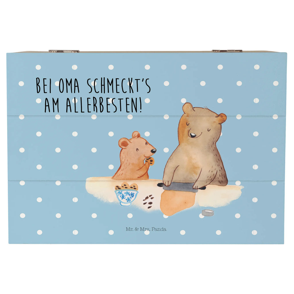 Holzkiste Oma Bär backen Aufbewahrungsbox, XXL, Schatulle, Truhe, Geschenkbox, Geschenkdose, Dekokiste, Holzkiste, Erinnerungsbox, Erinnerungskiste, Schatzkiste, Kiste, Familie, Vatertag, Muttertag, Bruder, Schwester, Mama, Papa, Oma, Opa, Lieblingsoma, kochen, beste Köchin, backen, Lieblingsomi, Omi
