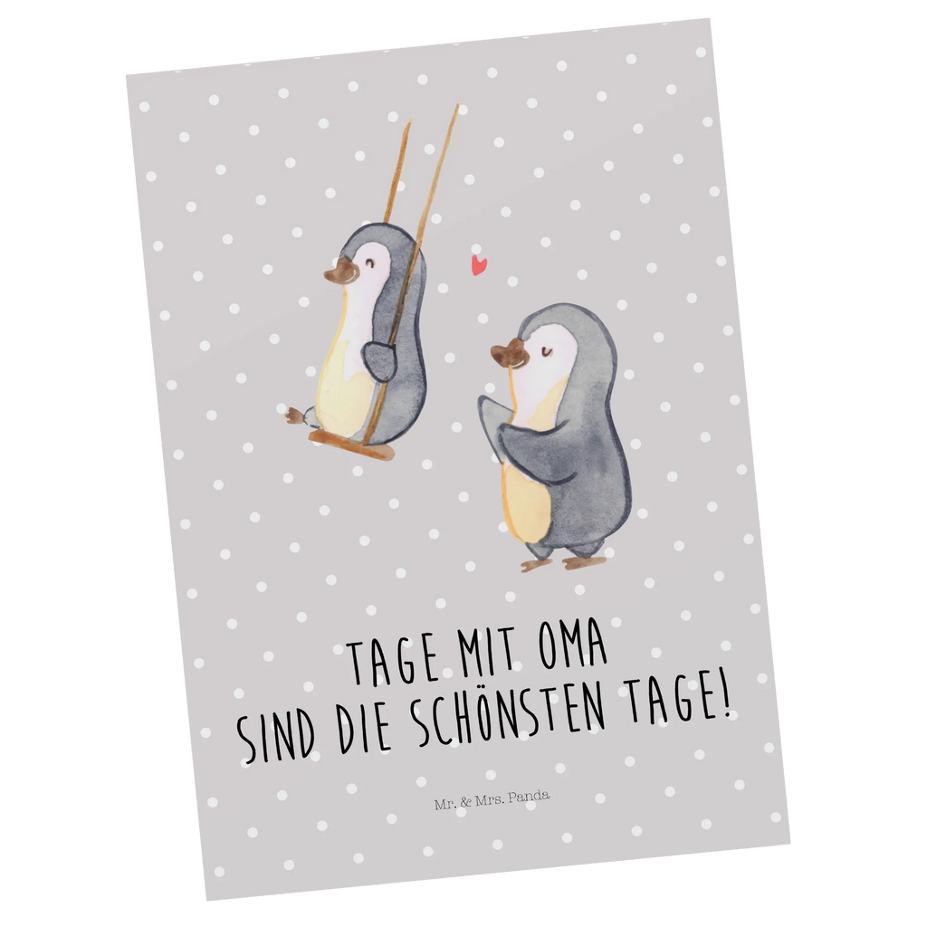 Postcard Penguin and grandma swing  Postkarte, Motivkarte, Postkarten, Fotokarte, Designkarte, Ansichtskarten, bildkarte, Kunstkarten, einzelkarte, Grußkarte, Ansichtskarte, kunstkarte, spruchkarte, Mama, Papa, Schwester, Muttertag, Opa, Oma, Familie, Bruder, Vatertag, Geschenk für Oma, Beste Oma, Omi, Großmutter, Lieblingsoma