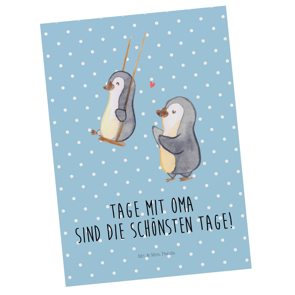 Postcard Penguin and grandma swing  Postkarte, Motivkarte, Postkarten, Fotokarte, Designkarte, Ansichtskarten, bildkarte, Kunstkarten, einzelkarte, Grußkarte, Ansichtskarte, kunstkarte, spruchkarte, Mama, Papa, Schwester, Muttertag, Opa, Oma, Familie, Bruder, Vatertag, Geschenk für Oma, Beste Oma, Omi, Großmutter, Lieblingsoma