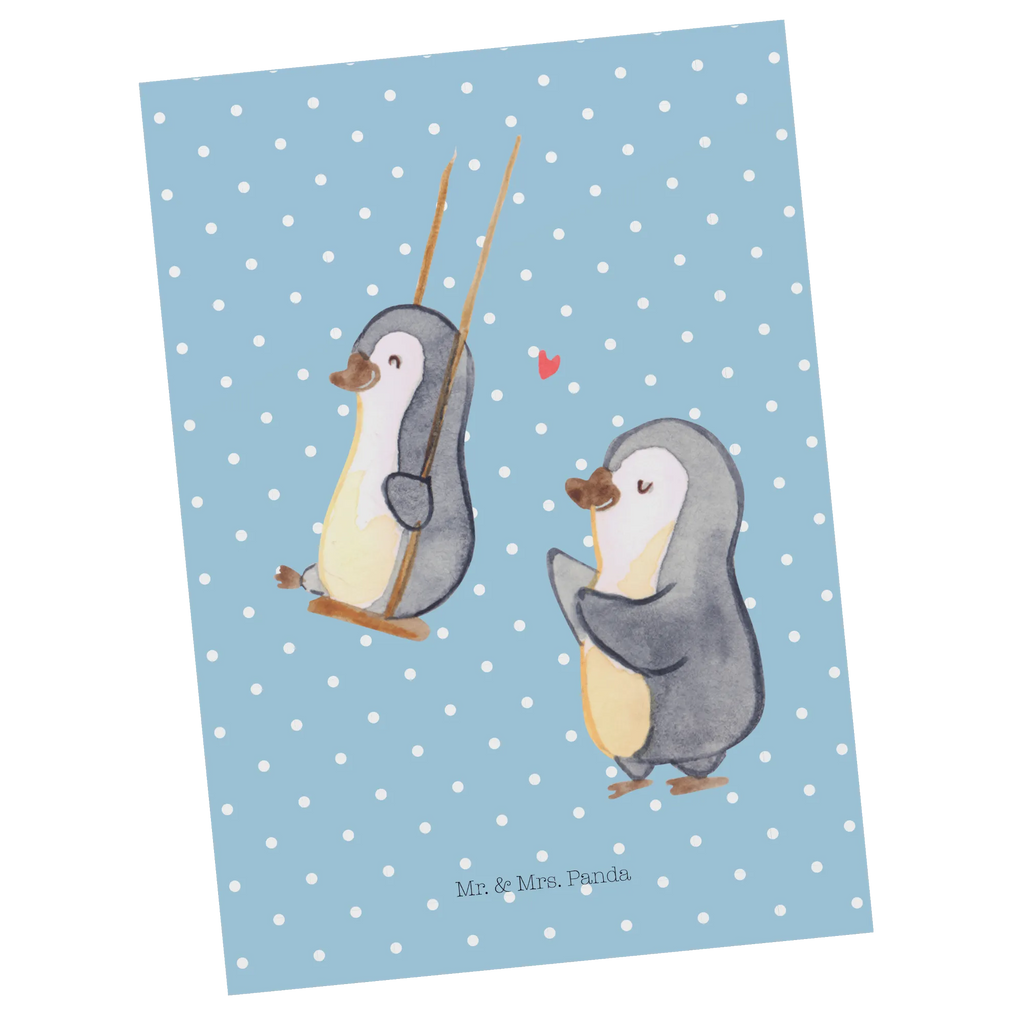 Postcard Penguin and grandma swing  Postkarte, Motivkarte, Postkarten, Fotokarte, Designkarte, Ansichtskarten, bildkarte, Kunstkarten, einzelkarte, Grußkarte, Ansichtskarte, kunstkarte, spruchkarte, Mama, Papa, Schwester, Muttertag, Opa, Oma, Familie, Bruder, Vatertag, Geschenk für Oma, Beste Oma, Omi, Großmutter, Lieblingsoma