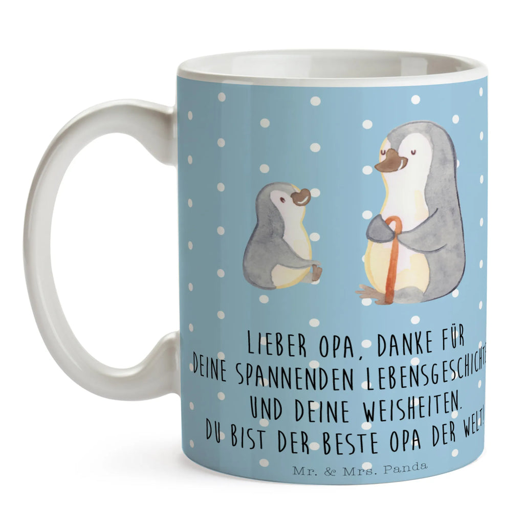 Tasse Pinguin Opa Enkel Kaffeetasse, Tasse, Geschenktasse, Keramiktasse, Tasse mit Zitaten, Tasse mit Motiven, Bürotasse, Porzellantasse, Teetasse, Familie, Vatertag, Muttertag, Bruder, Schwester, Mama, Papa, Oma, Opa, bester Opa, Geschenk für Opa, Lieblingsopa, Großvater, Opi