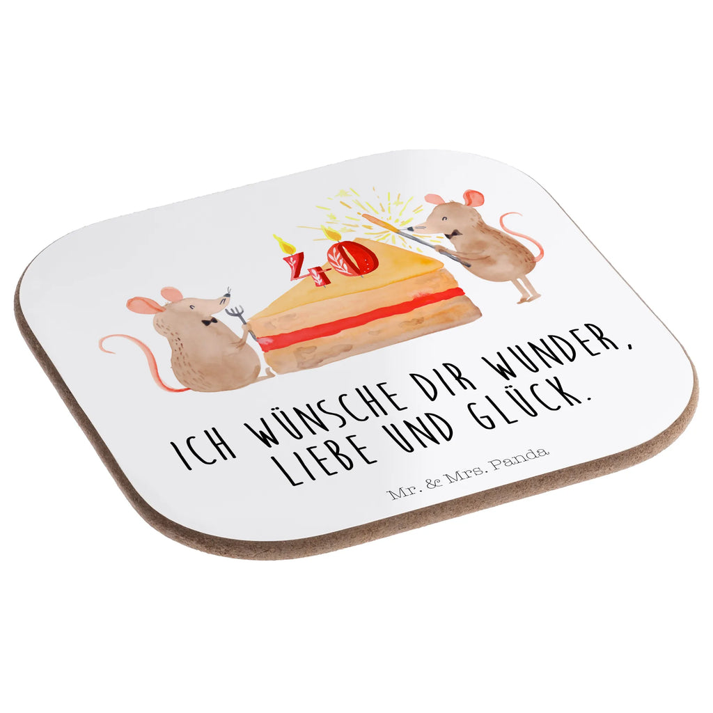 Quadratische Untersetzer 40. Geburtstag Mäuse Kuchen Bierdeckel, Getränkeuntersetzer, Tassen Untersetzer, Untersetzer Gläser, Untersetzer für Gläser, Glasuntersetzer, Korkuntersetzer, Untersetzer, Untersetzer aus Holz, Holzuntersetzer, Untersetzer Holz, Untersetzer Design, Geburtstag, Geburtstagsgeschenk, Geschenk, Maus, Happy Birthday, Geburtstage, Geburtstagsfeier
