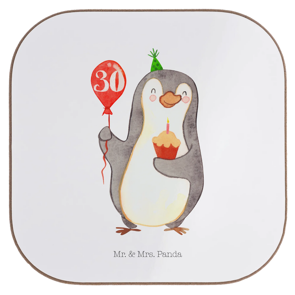 Podkładka trzydzieste urodziny Pingwin balon Untersetzer aus Holz, Korkuntersetzer, Tassen Untersetzer, Getränkeuntersetzer, Glasuntersetzer, Untersetzer Gläser, Untersetzer Design, Untersetzer, Bierdeckel, Holzuntersetzer, Untersetzer für Gläser, Untersetzer Holz, Geburtstag, Geburtstagsgeschenk, Geschenk, Geburtstagsfeier, Pinguin, Geburtstage, Happy Birthday