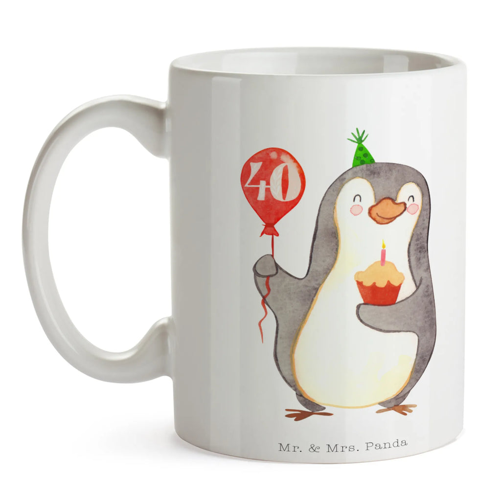 Mug 40th birthday Penguin Balloon tea mug, custom mug, ceramic mug, office mug, mug with designs, latte mug, porcelain mug, mug, novelty mug, personalized mug, gift mug, mug with quotes, coffee mug, Birthday, celebration, party, birthday party, friends, family, birthday wish, birthday present, birthday cards, 18th birthday, 30th birthday, 40th, 50th, 60th, 70th, 80th, 90th, 90th., gift ideas, gifts for girlfriend, boyfriend, mom, dad, brother, sister, congratulations, funny, sayings, 1 year, money gifts, guest gifts, gifts online, gift basket, special gifts, unusual gifts, extraordinary gifts, gift package, original gifts, gift items, special birthday gifts, birthday, gift, birthdays, happy birthday, penguin