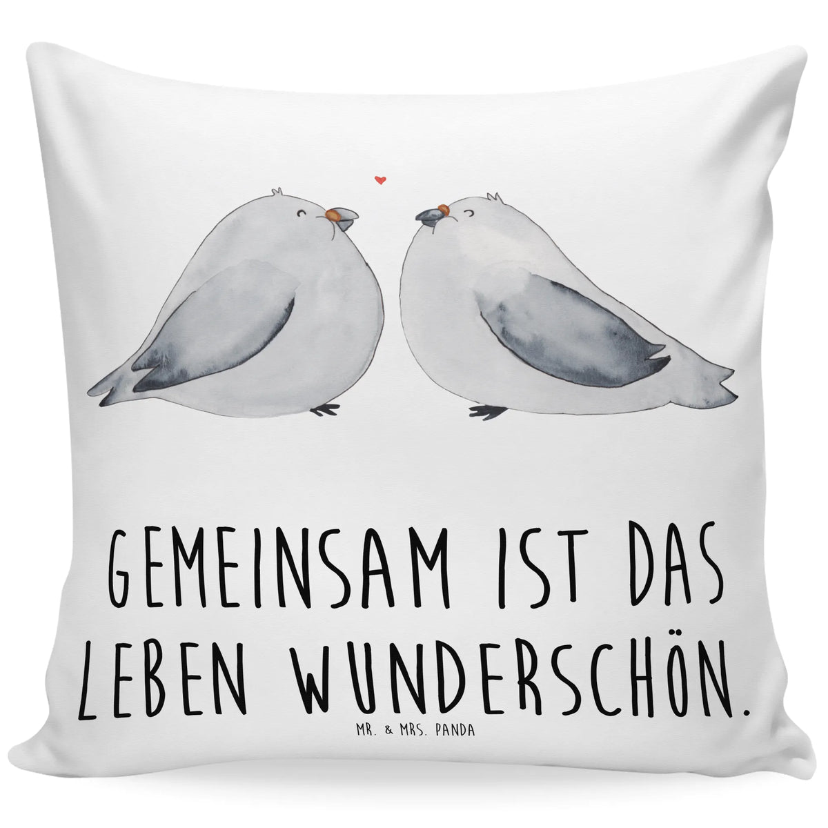 Cushion pigeons Love fluffy, pad, Pillow, bedroom, pillow case, settee, 40x40, pillows, soft, couch, 40 x 40, cushion, sofa, bed, Wedding, marriage, gifts, Doves, Turtledove, Dove, Love, Couple gift, Friend, Couple, Girlfriend