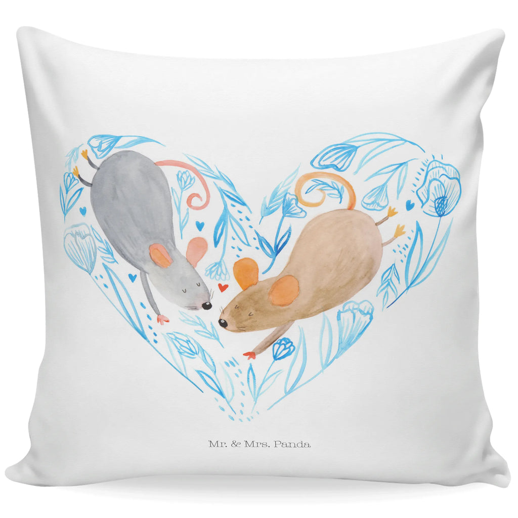 Cushion Marriage mice heart 40 x 40, cushion, bedroom, soft, pillows, pillow case, pad, Pillow, 40x40, fluffy, settee, sofa, bed, couch, Wedding, marriage, gifts, couple, Mouse, love, mice, friend, couple gift, wedding, girlfriend