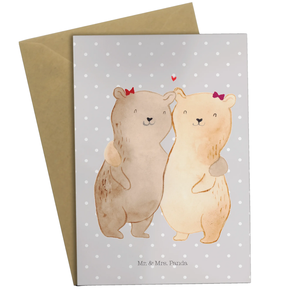 Kartka okolicznościowa Niedźwiedzie Siostry Karte, Hochzeitskarte, Ansichtskarten, Klappkarte, Geburtstagskarte, Einladungskarte, Glückwunschkarte, Grußkarte, Familie, Vatertag, Muttertag, Bruder, Schwester, Mama, Papa, Oma, Opa