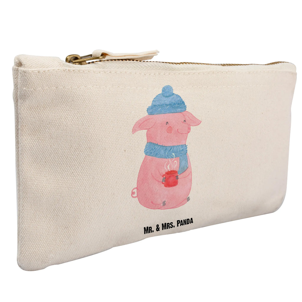 Schminktasche Schweinchen Glühwein Waschbeutel, aufbewahrungstasche, Federmappe, Schminktasche, Schlampermäppchen, kosmetiktäschchen, Kosmetikbeutel, Schminktäschchen, Schminkbeutel, toiletry bag, Kulturtasche, Kosmetiktasche, Mäppchen, Etui, aufbewahrungsbeutel, pencil case, pinsel tasche, utensilientasche, Stiftemäppchen, Waschtasche, Kulturbeutel, beauty case, beauty tasche, Winter, Wintermotiv, Weihnachten, Heiligabend, Advent, Weihnachtsdeko, Nikolaus, Glühwein, Spruch, Weihnachtsmarkt, Betrunken