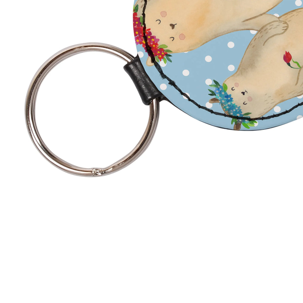 Rund Schlüsselanhänger Bären mit Blumenkranz Taschenanhänger, Schlüsselanhänger, schlüsselbund anhänger, Schlüsselaccessoire, mini schlüsselanhänger, Muttertag, Vatertag, Mama, Papa, Oma, Opa, Familie, Schwester, Bruder, Lieblingsmama, Geschenk Mama. Muttertag, Lieblingsmensch, Tochter, Mutti, Beste Mutter, Kind, Vorbild, Mutter, Töchter, Weltbeste Mama, Bär, Mami, Bären, Kinder, Family