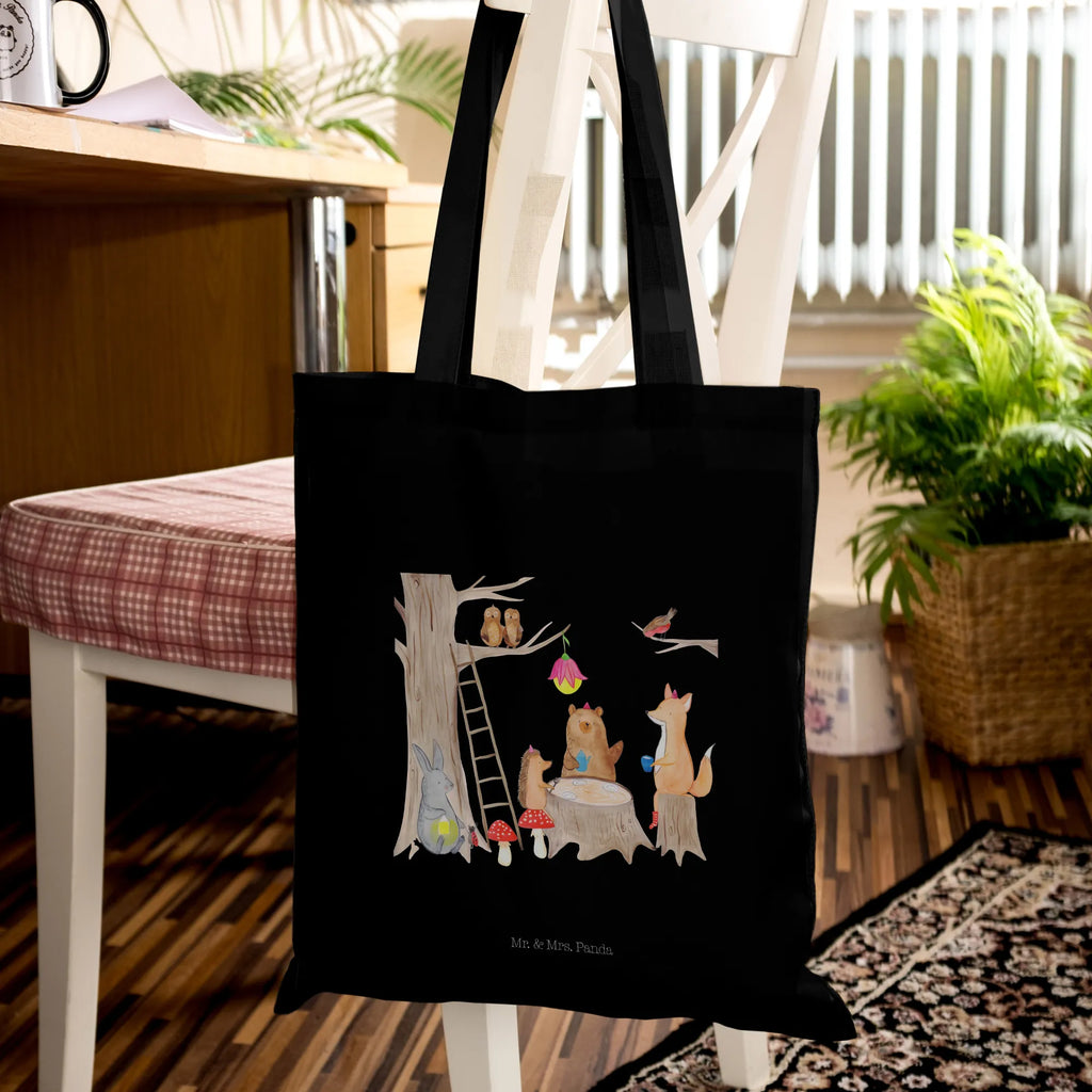 Tote bag forest animals picnic Badetasche, Jutetasche, Tasche, Stofftasche, Tragetasche, Schultertasche, Beuteltasche, Strandtasche, Umhängetasche, Stoffbeutel, Jutebeutel, Shopper, Laptoptasche, Einkaufstasche, Einkaufstüte, Beutel, Tiermotive, Gute Laune, lustige Sprüche, Tiere, Picknick, Fuchs, Hase, Wald, Igel, Eichhörnchen, Maus, Waldtiere