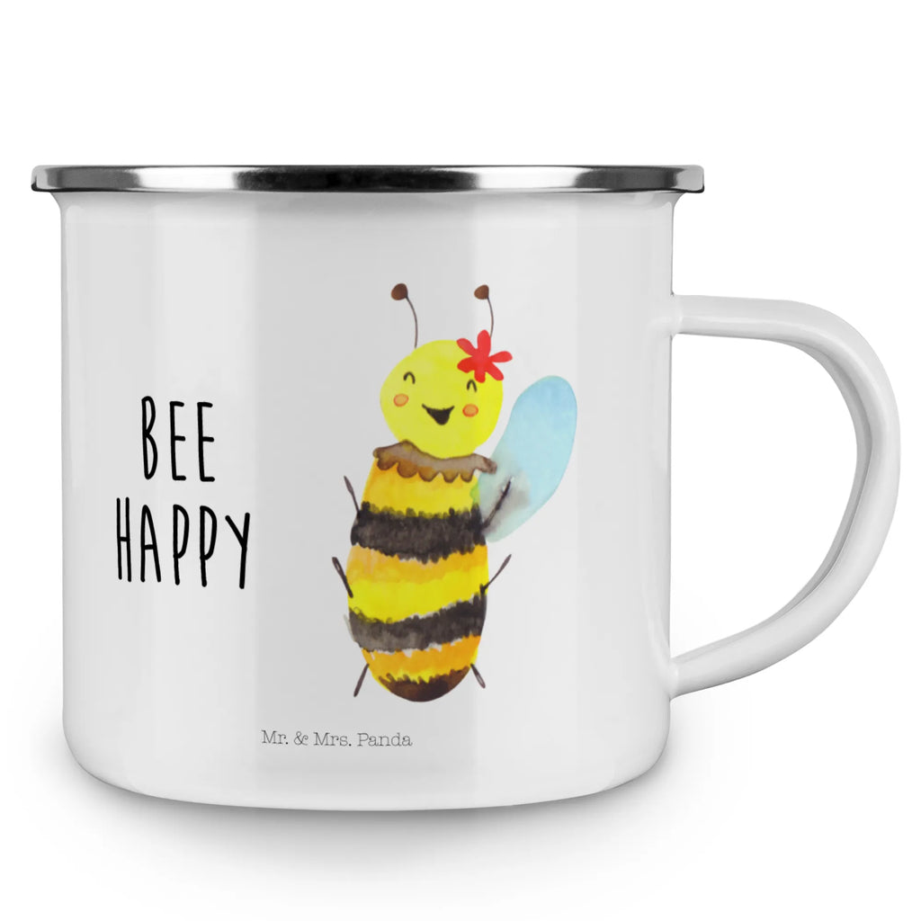 Kempingowy kubek emaliowany pszczoła Szczęśliwy Biedronka, Os, Trzmiel