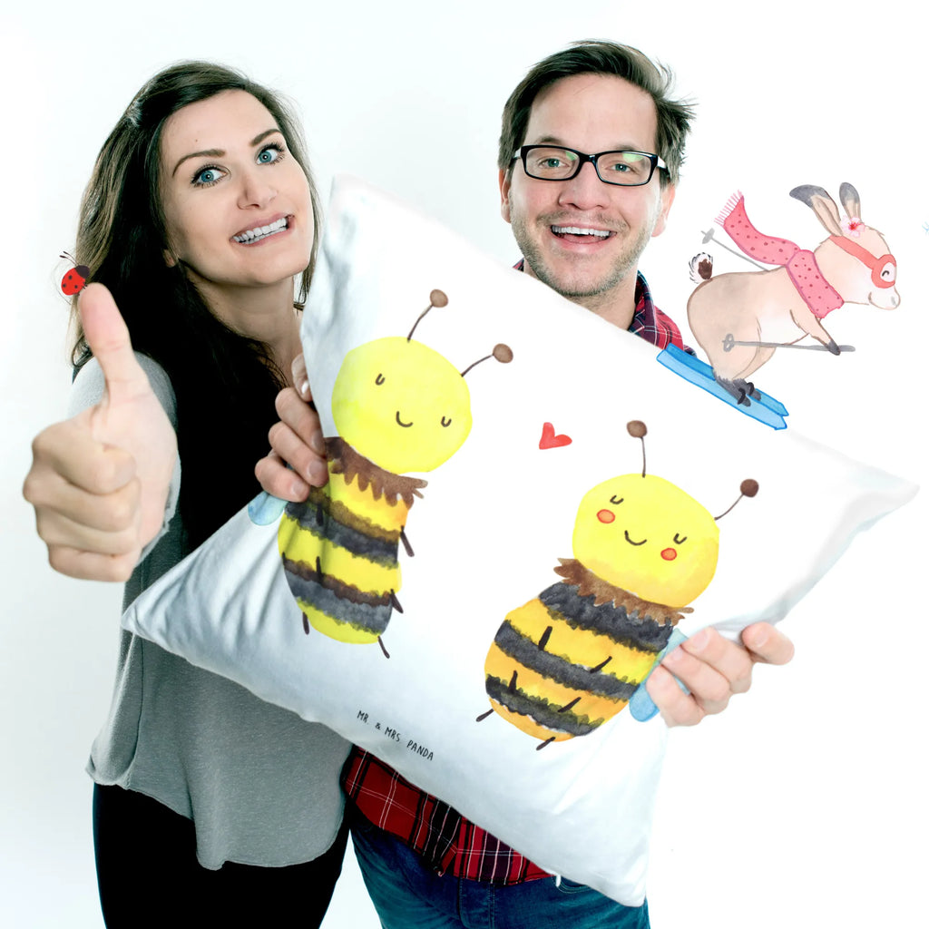 Cushion bee In love bedroom, couch, pillows, cushion, pillow case, fluffy, 40 x 40, settee, pad, sofa, soft, 40x40, bed, Pillow, Bee, wasp, bumblebee