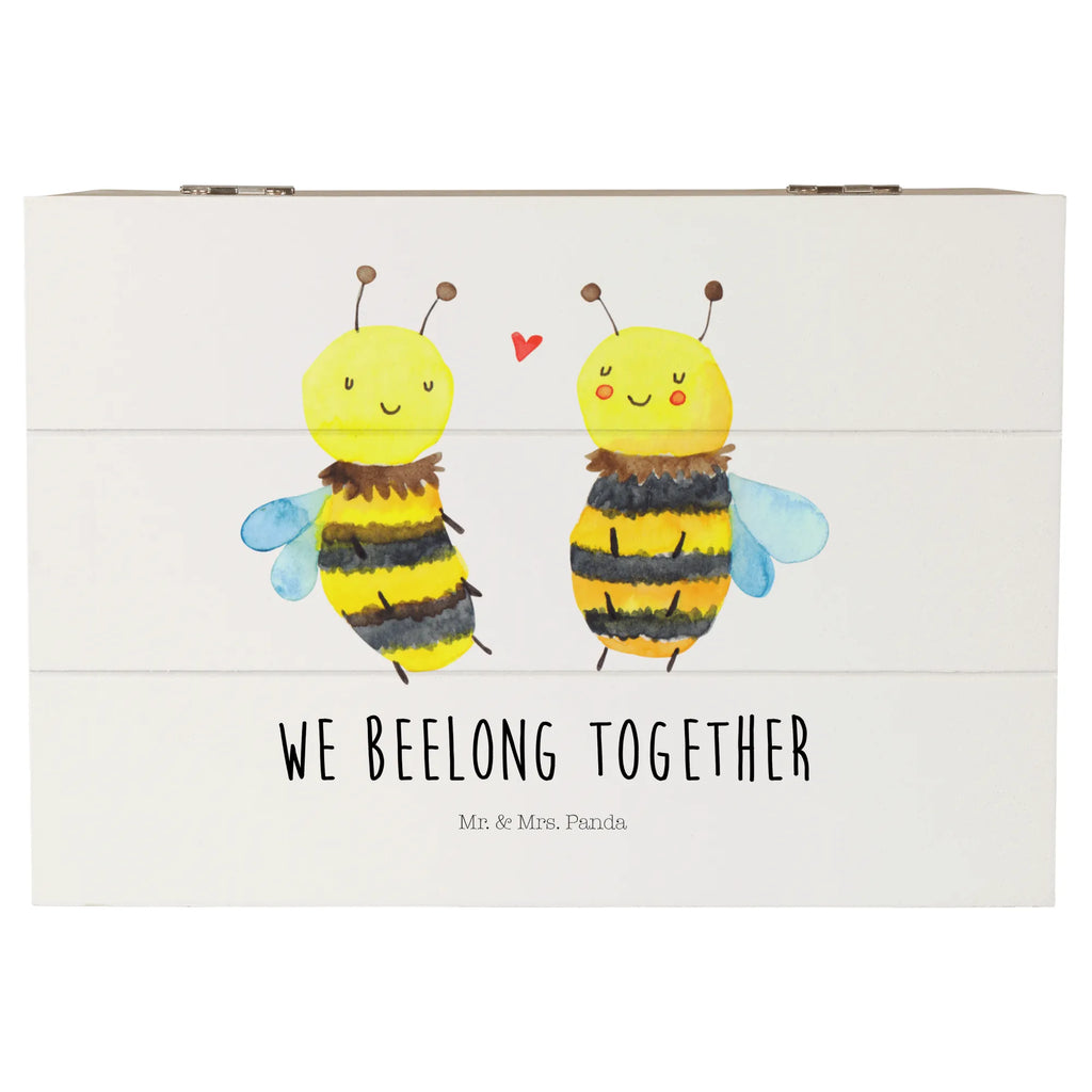 Holzkiste Biene Verliebt Aufbewahrungsbox, Geschenkbox, Kiste, XXL, Geschenkdose, Schatulle, Truhe, Dekokiste, Erinnerungsbox, Schatzkiste, Erinnerungskiste, Holzkiste, Biene, Wespe, Hummel