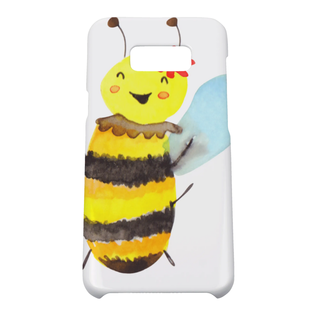 Handyhülle Biene Happy Handycover, Handy, Hülle, Handy Case, Handyhülle, Cover, Samsung Galaxy S8 Plus, Wespe, Hummel, Biene