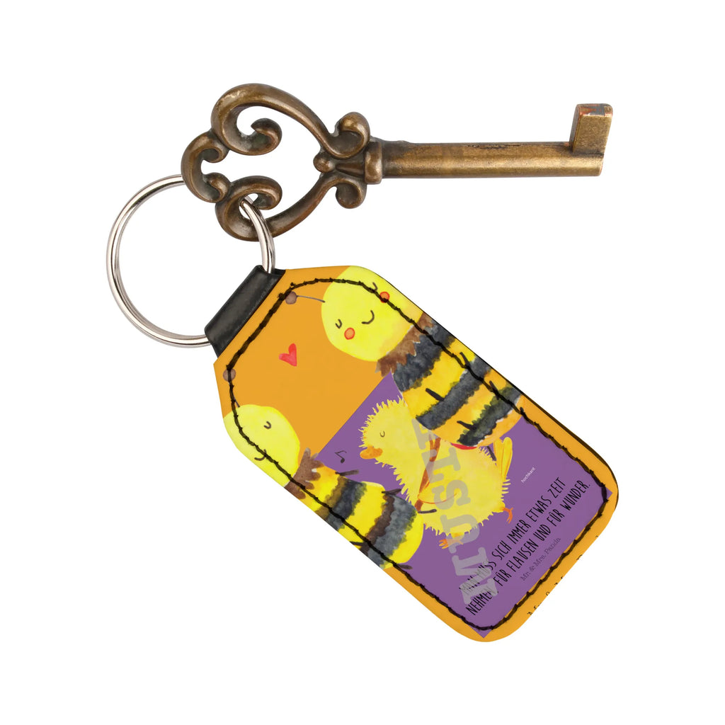 Rectangular key ring bee In love keychain, bag pendant, lucky charm, key ring, pendant, Bee, wasp, bumblebee