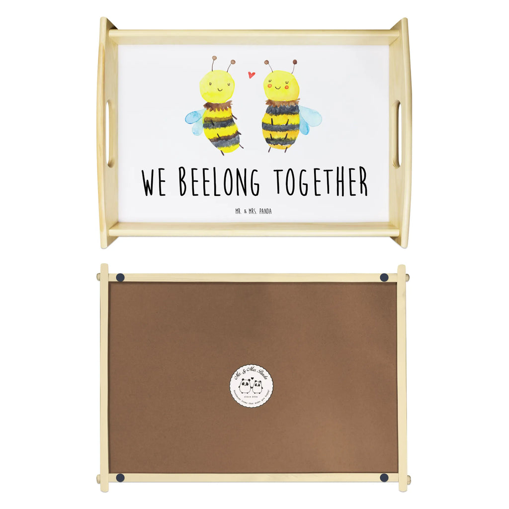 Serviertablett Biene Verliebt Holztablett, Serviertablett, Dekotablett, Tablett, Frühstückstablett, Küchentablett, Biene, Wespe, Hummel