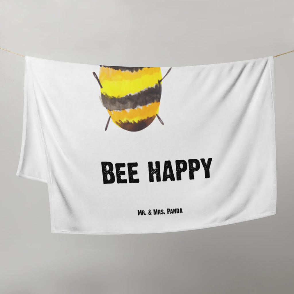 Babydecke Biene Happy Geschenk Geburt, Babyecke Kuscheldecke, Babydecke, Krabbeldecke, Babygeschenk, Biene, Wespe, Hummel