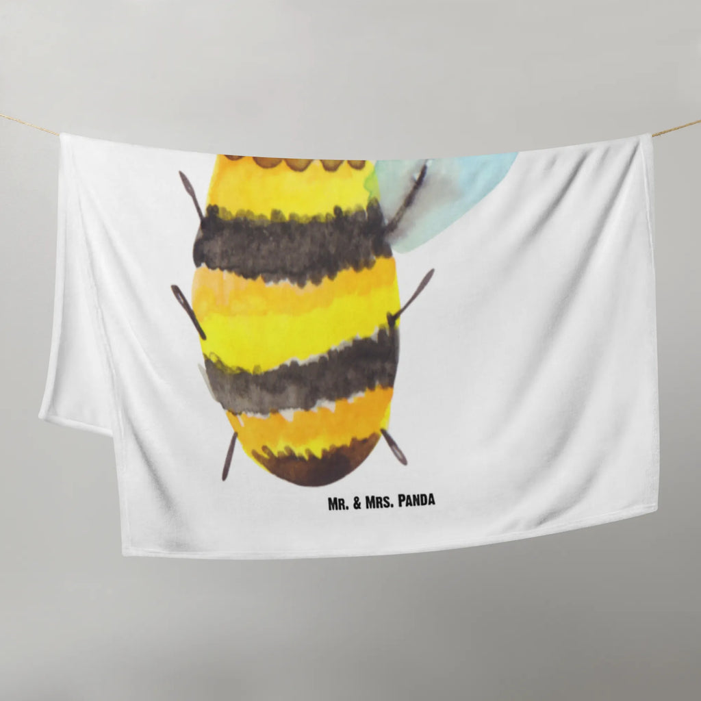 Babydecke Biene Happy Geschenk Geburt, Babyecke Kuscheldecke, Babydecke, Krabbeldecke, Babygeschenk, Biene, Wespe, Hummel