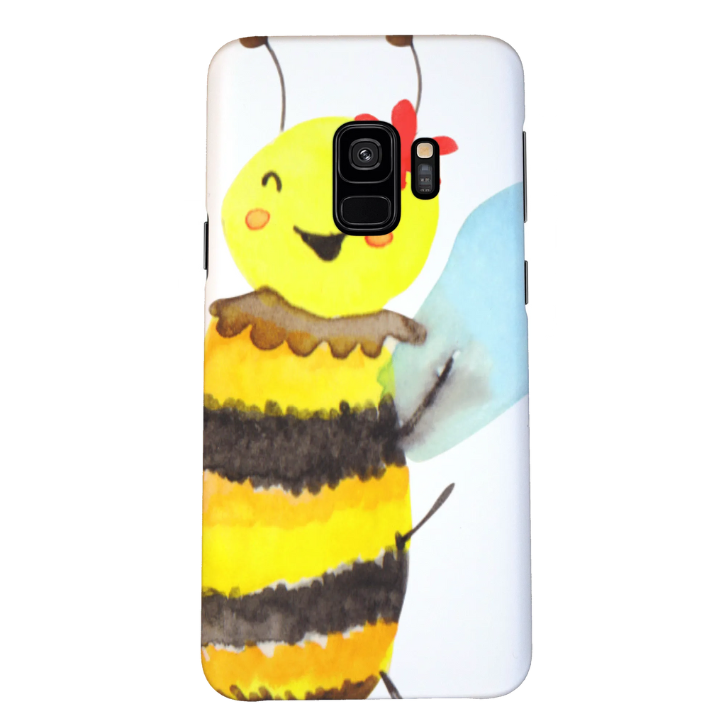 Handyhülle Biene Happy Handycover, Handy, Hülle, Handy Case, Handyhülle, Cover, Samsung Galaxy S8 Plus, Wespe, Hummel, Biene