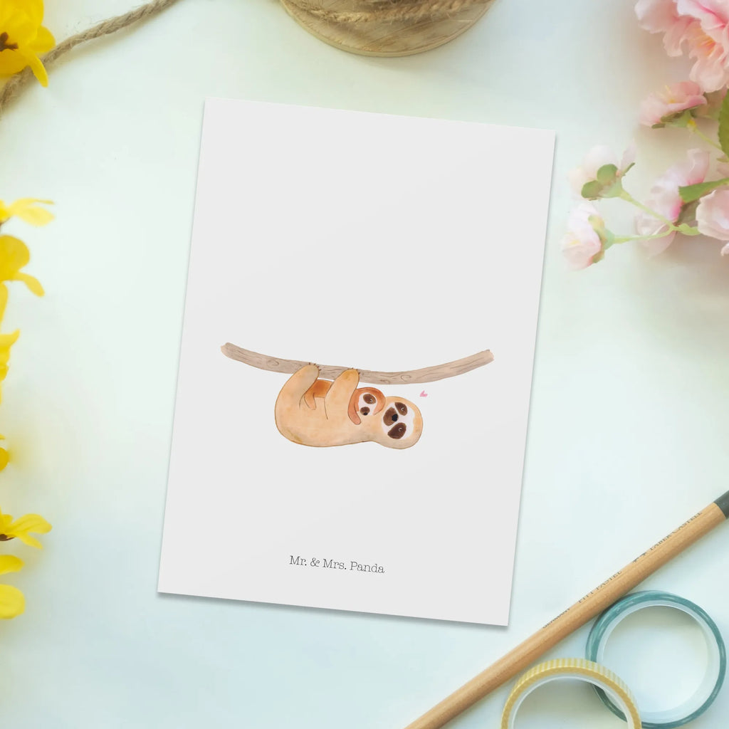 Pocztówka leniwiec Dziecko Leniwiec, prezent z leniwcem, dekoracja z leniwcem