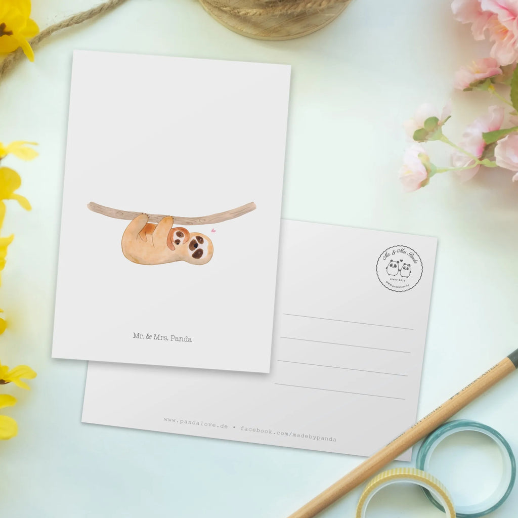 Pocztówka leniwiec Dziecko Leniwiec, prezent z leniwcem, dekoracja z leniwcem