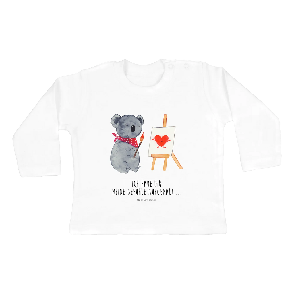 Baby Longsleeve Koala Künstler Bio, Kleidung, Baby Shower, Langarm, Koala, Koalabär, Liebensbeweis, Gefühle, Liebesgeschenk, Künstler, Liebe, Zeichnen