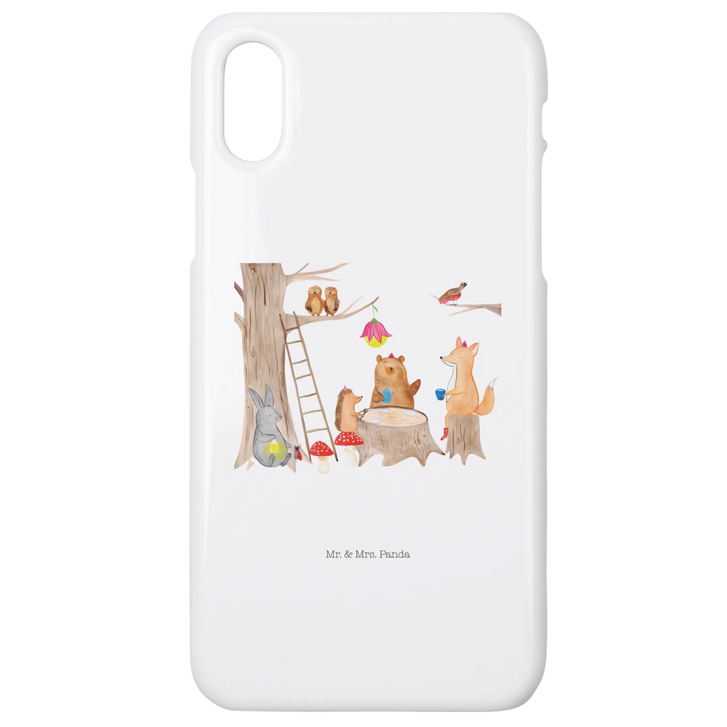 Phone case forest animals picnic Iphone XR, Handy Case, Iphone XR Handyhülle, Handyhülle, Premium Kunststoff, Tiere, Lustige Sprüche, Gute Laune, Tiermotive, Fuchs, Hase, Waldtiere, Igel, Eichhörnchen, Maus, Picknick, Wald